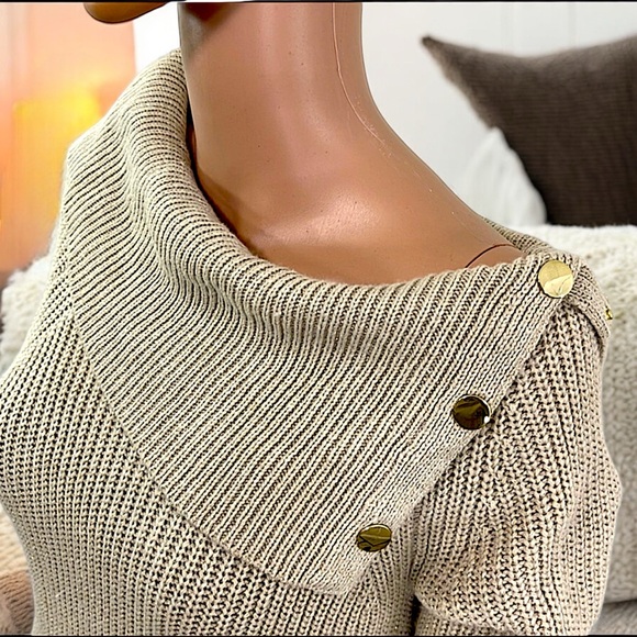 89th & Madison 3/4 Sleeve Knit Cowl Neck Sweater - Picture 4 of 16